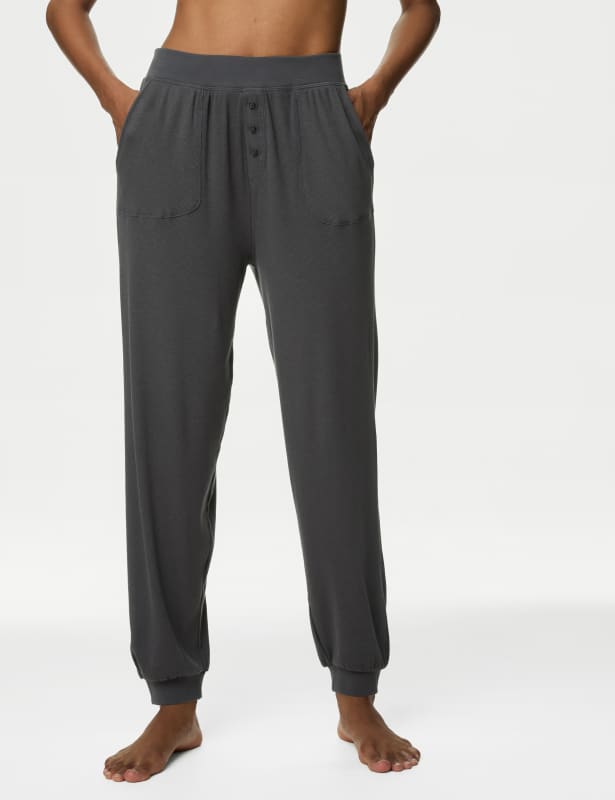 Cotton Rich Rib Lounge Joggers