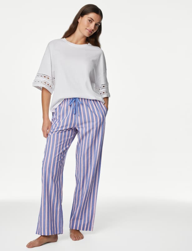 Pure Cotton Cool Comfort Pyjama Bottoms Marks Spencer Bermuda