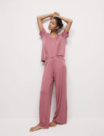 Body Soft™ Lace Trim Wide Leg Pyjama Bottoms