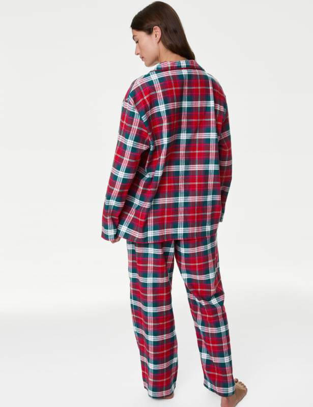 Pure Cotton Checked Pyjama Set