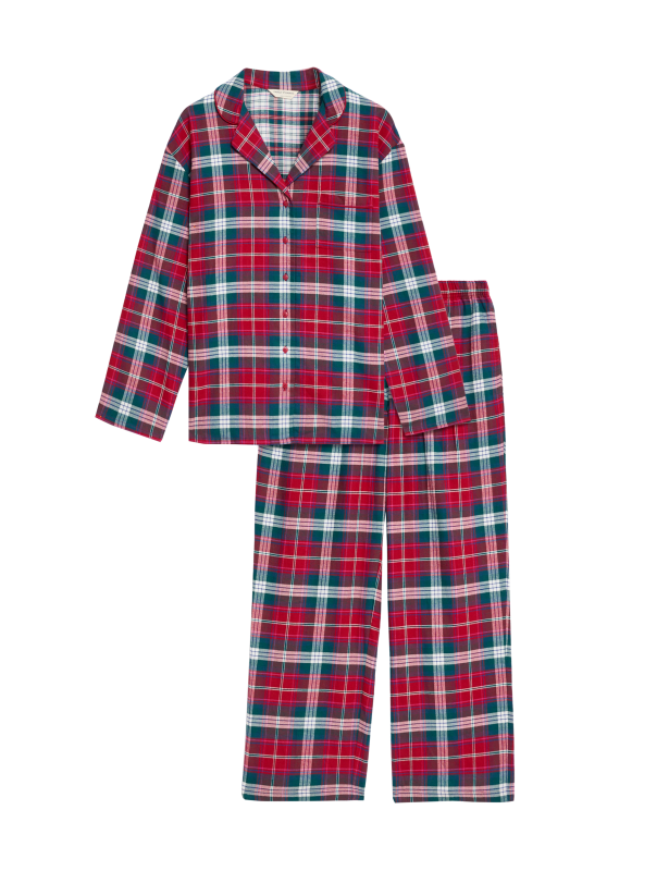 Pure Cotton Checked Pyjama Set