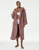 Fleece Hooded Dressing Gown