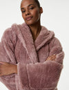 Fleece Hooded Dressing Gown