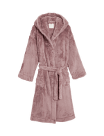 Fleece Hooded Dressing Gown