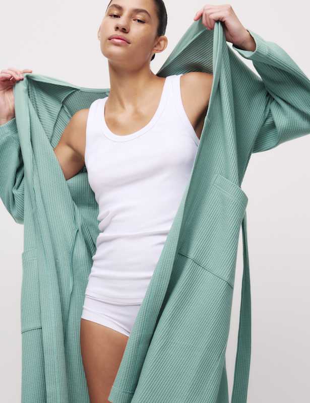 Jersey Waffle Dressing Gown