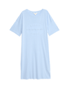 Cotton Modal Embroidered Slogan Nightdress