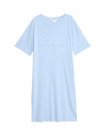 Cotton Modal Embroidered Slogan Nightdress