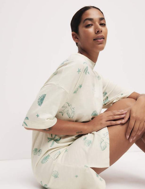 Pure Cotton Printed Nightdress