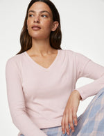 Cool Comfort™ Ribbed Pyjama Top