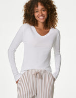 Cool Comfort™ Ribbed Pyjama Top