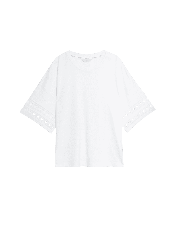 Cotton Modal Embroidered Pyjama Top