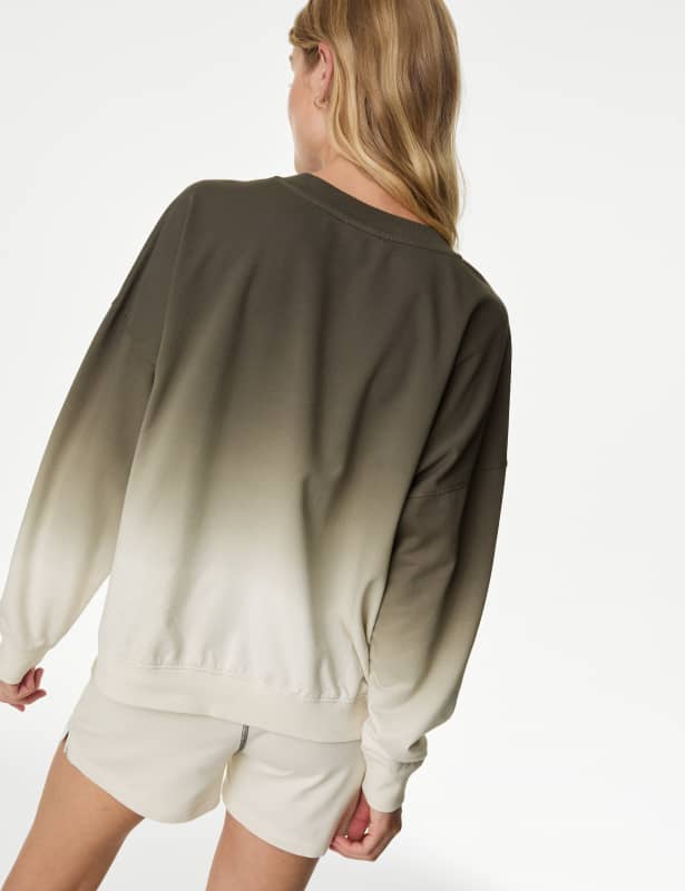 Pure Cotton Ombre Lounge Sweatshirt