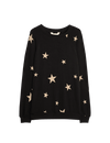 Star Print Crew Neck Long Sleeve Pyjama Top