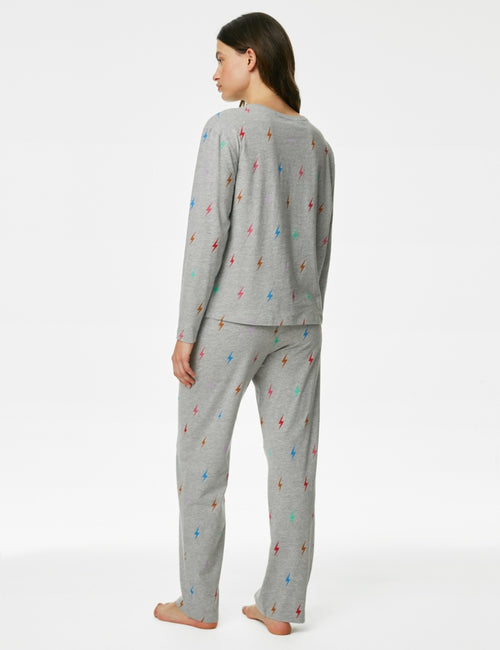 Cotton Rich Lightning Bolt Pyjama Set