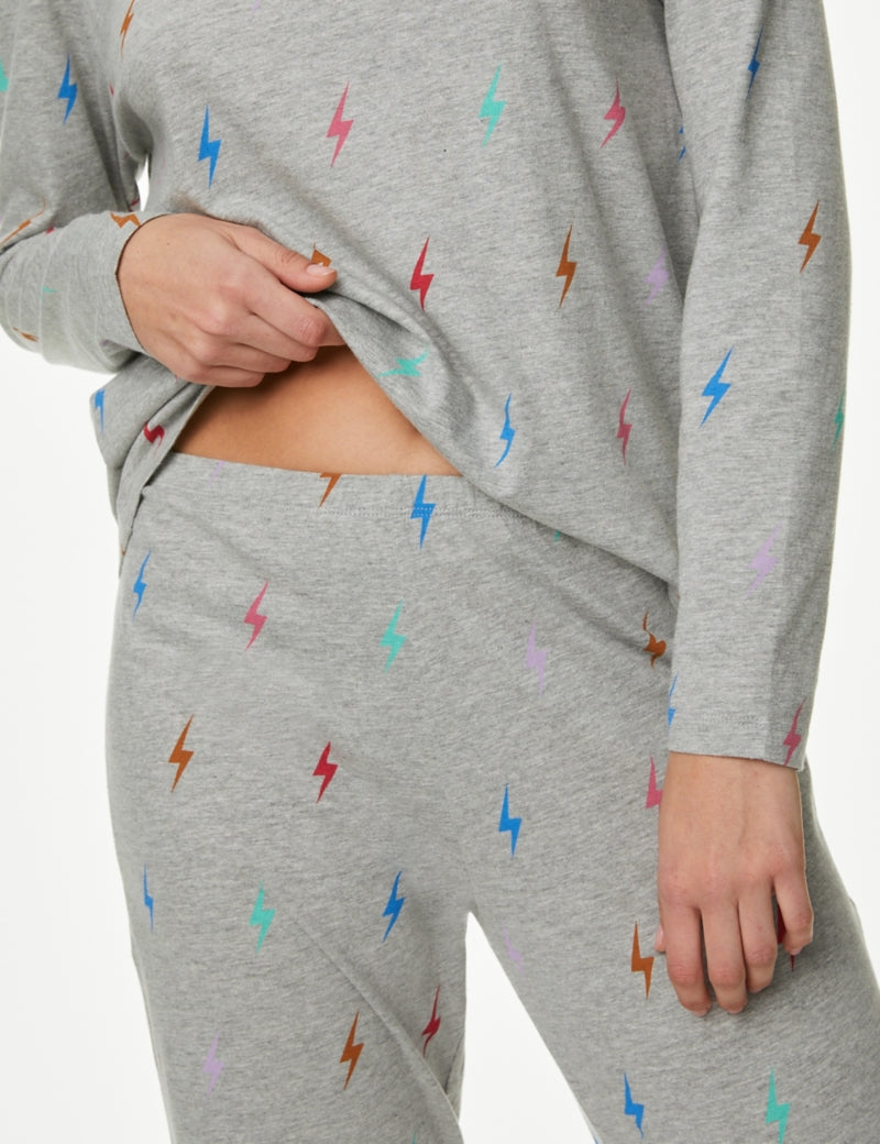 Cotton Rich Lightning Bolt Pyjama Set