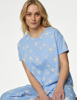 Cotton Rich Crop Leg Pyjama Set