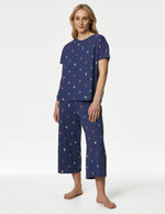 Cotton Rich Crop Leg Pyjama Set