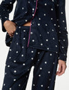 Fleece Printed Revere Pyjama Set