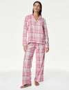 Fleece Printed Revere Pyjama Set