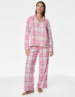 Fleece Printed Revere Pyjama Set