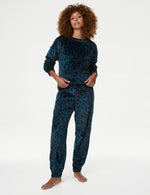 Fleece Printed Pyjama Set