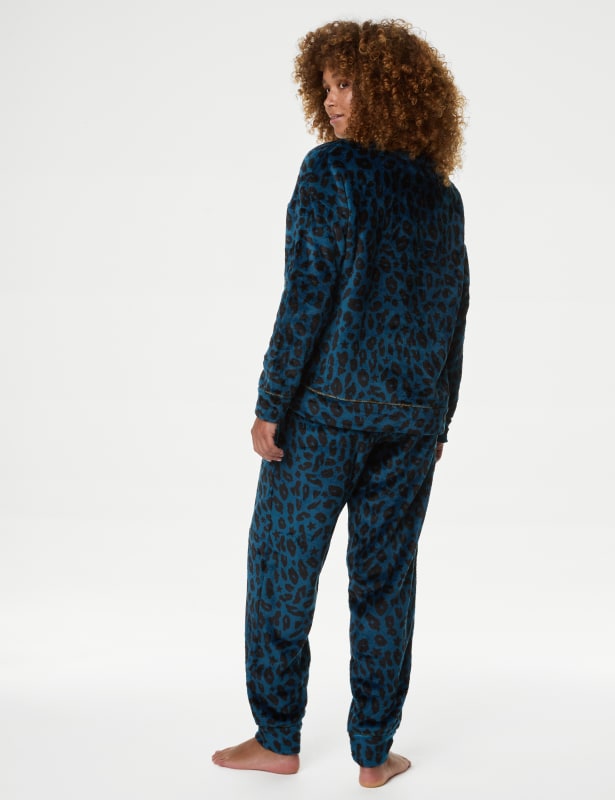 Fleece Printed Pyjama Set