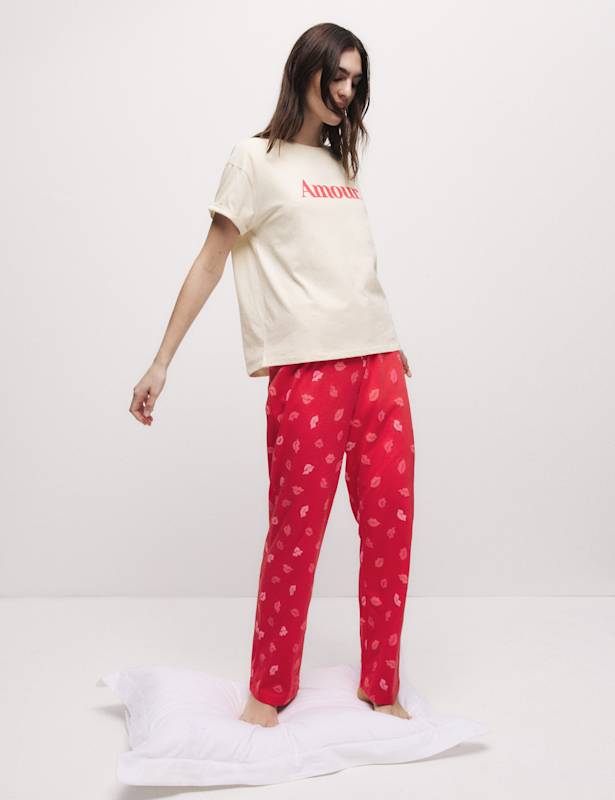 Pure Cotton Printed Pyjama Set