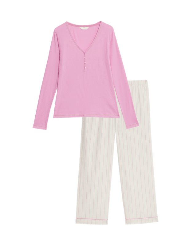 Pure Cotton Striped Pyjama Set