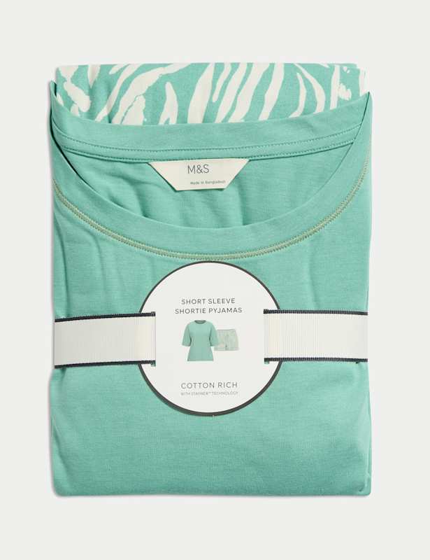 Cotton Rich Printed Shortie Set