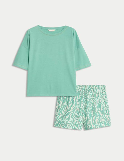 Cotton Rich Printed Shortie Set