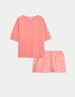 Cotton Rich Printed Shortie Set