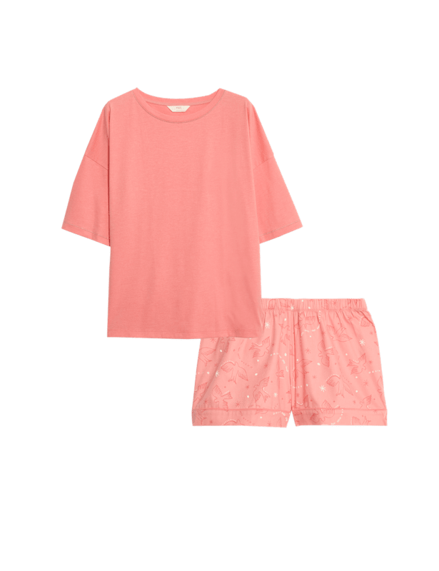 Cotton Rich Printed Shortie Set