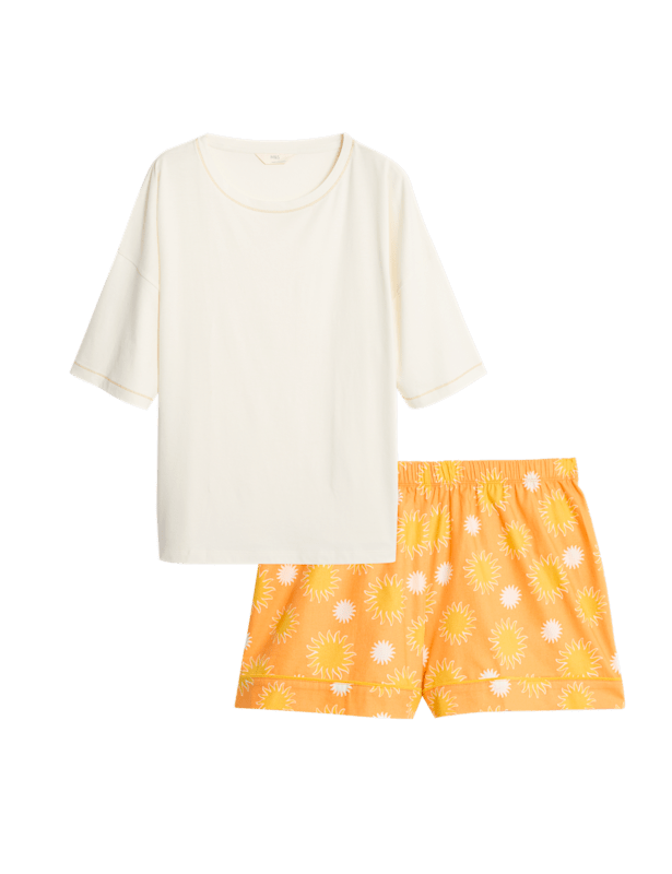Cotton Rich Printed Shortie Set