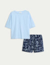 Cotton Rich Printed Shortie Set