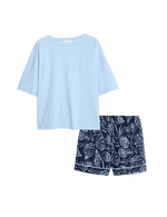 Cotton Rich Printed Shortie Set