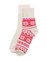 2pk Thermal Wool Blend Ankle High Socks