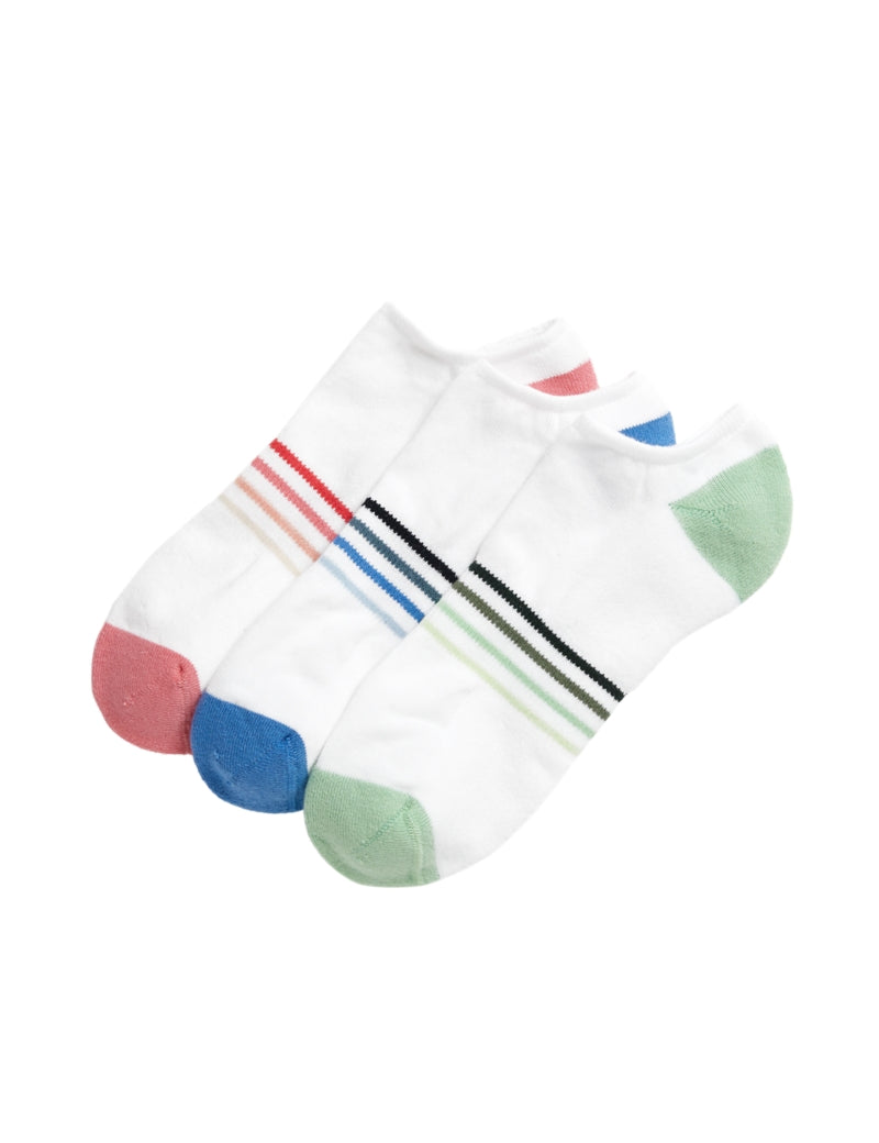 3pk Cotton Rich Striped Trainer Liners™