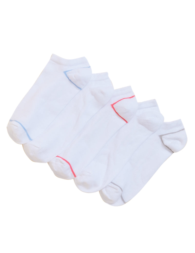 5 Pair Pack Trainer Liner Socks