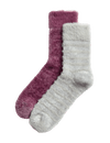 2pk Velvet Ankle High Socks