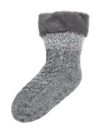 Fluffy Faux Fur Collar Slipper Socks