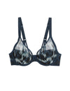 Tivoli Mesh Printed Wired Plunge Bra (A-E)