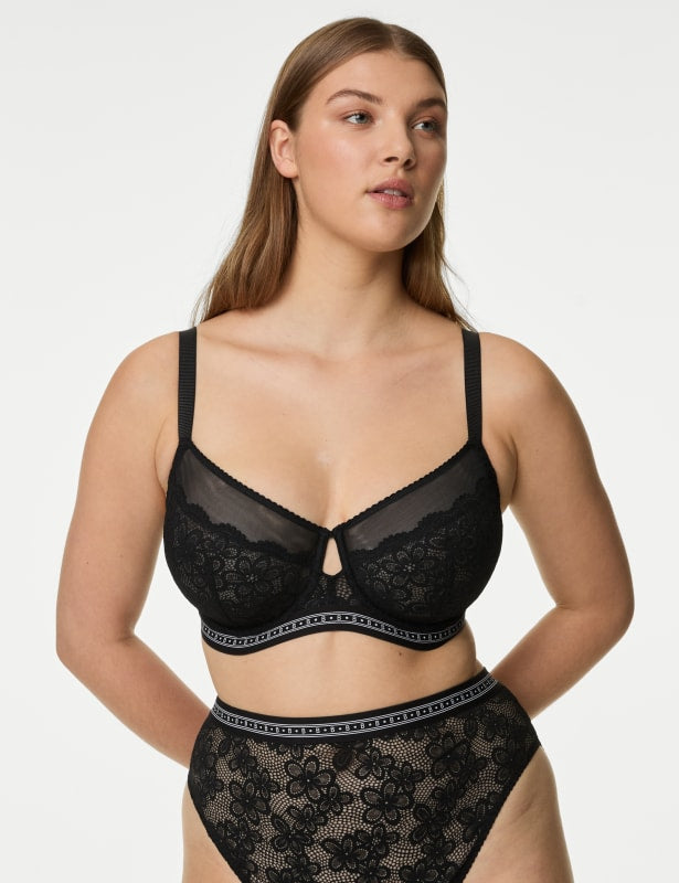 Cleo Lace Wired Minimiser Bra