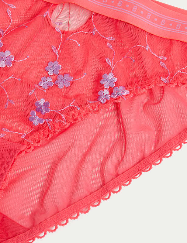 Karina Embroidery High Leg Knickers
