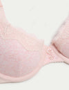 Lotta Ribbed Wired Demi Bra with Cotton (A-E)