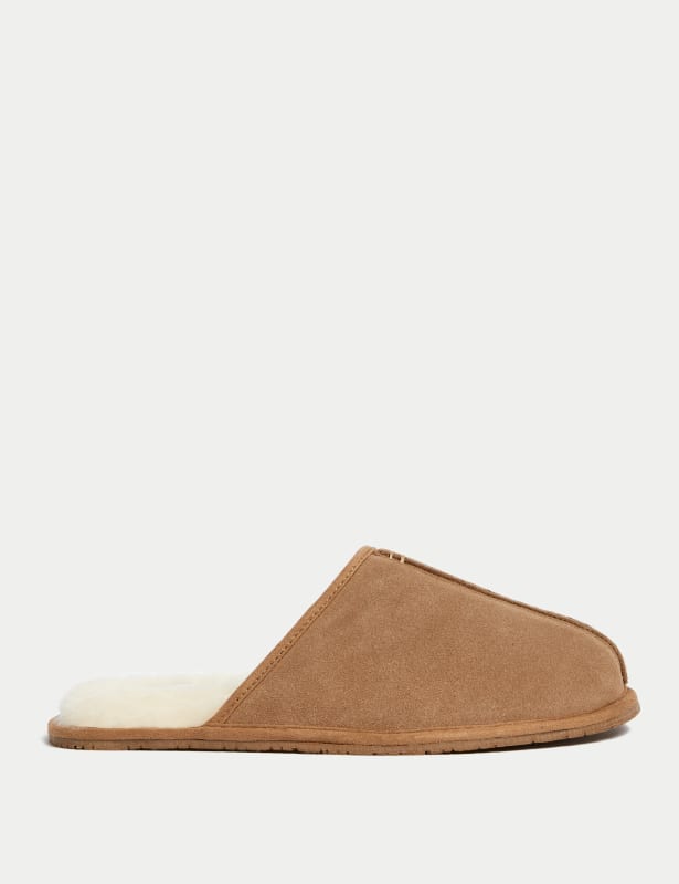 Suede Mule Slippers with Freshfeet™