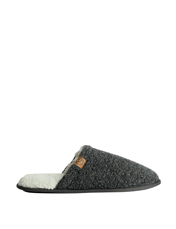 Fleece Lined Mule Slippers