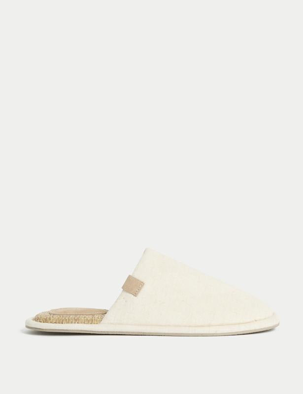 Linen Rich Mule Slippers
