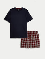 Pure Cotton Checked Pyjama Set