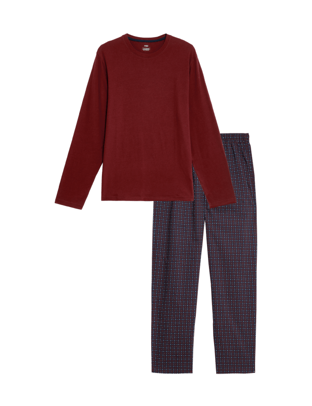 Pure Cotton Geometric Print Pyjama Set