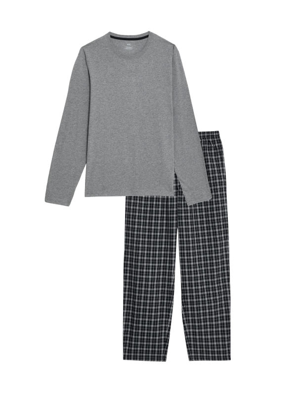 Pure Cotton Checked Pyjama Set